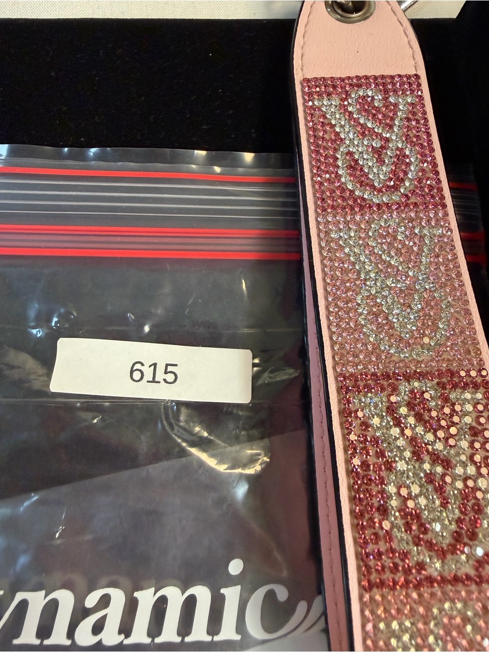 Pink Crystal-Embellished Key Strap - Picture 9 of 9